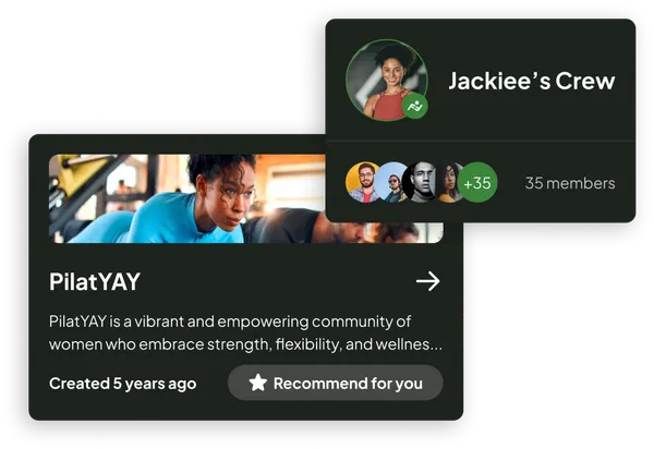 FitStack find your own circle with Jackie's Crew and community groups